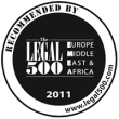 Award legal500 emea recommended 2011